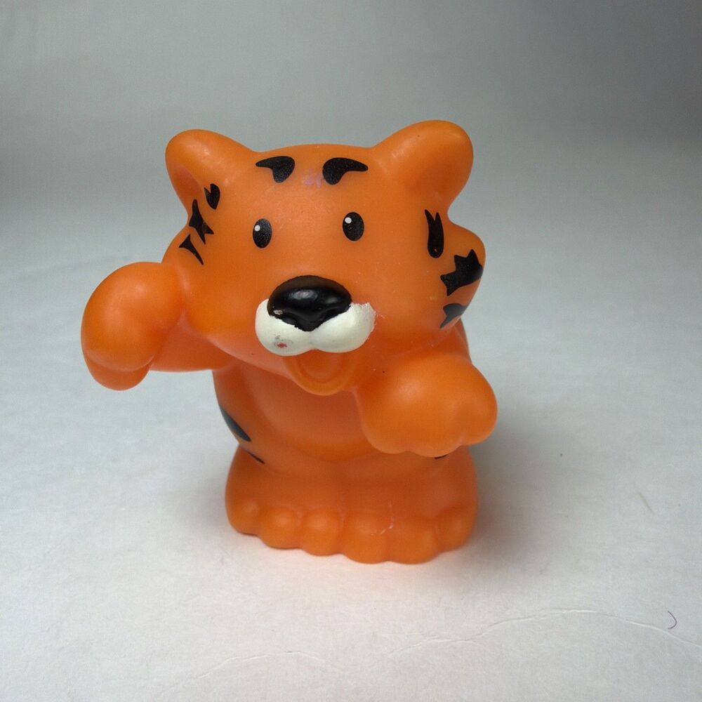 2007 Fisher Price Little People Orange Tiger Zoo Noah's Ark Safari